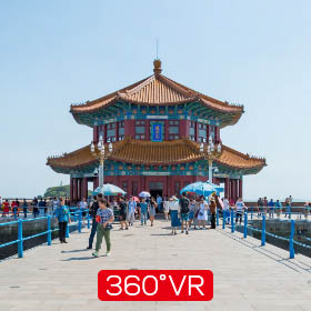 青岛栈桥 | 青岛轻VR全景旅游助手_指尖上